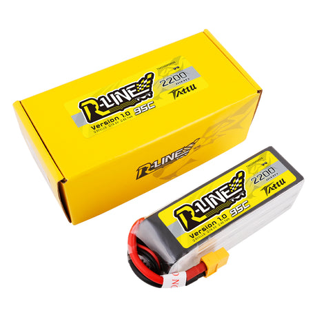 Tattu R-Line 18.5V 2200mah 5S 95C Lipo Battery with XT60 Plug