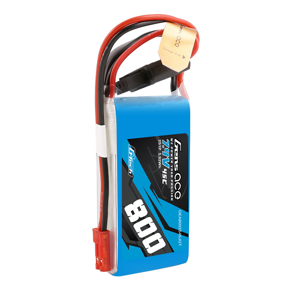 GENS ACE G-Tech LIPO 800 MAH 7,4 V 45 C 2S1P LIPO-AKKUPAKET