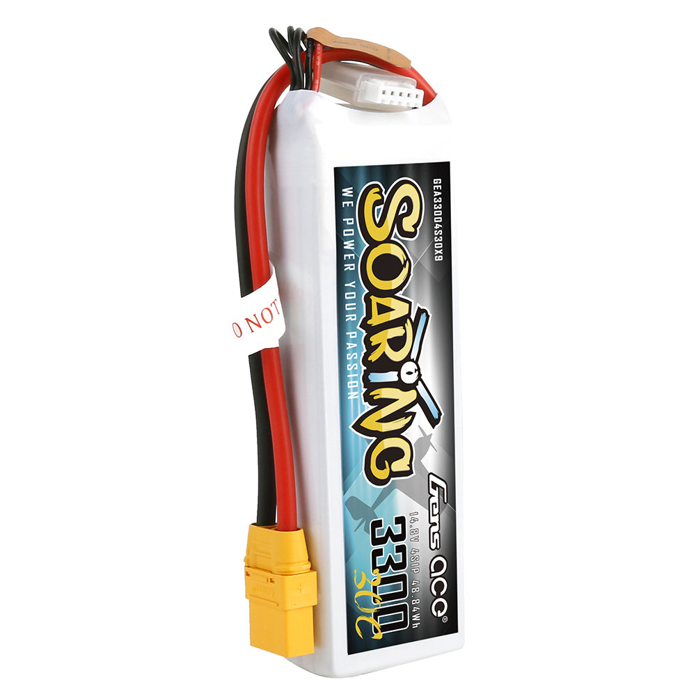 Gens ace Soaring 3300 mAh 14,8 V 30C 4S1P Lipo-Akkupack mit XT90-Stecker