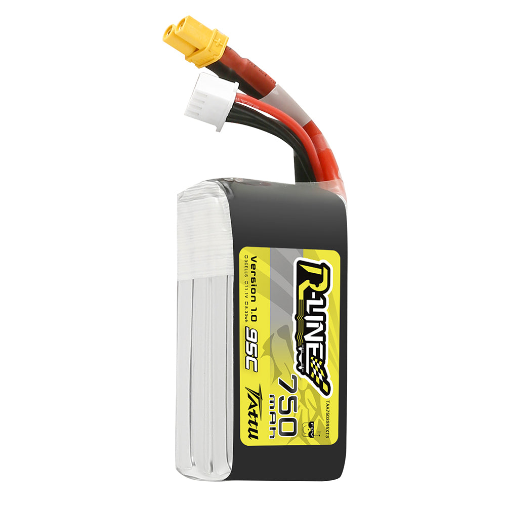 Tattu R-Line 750mAh 11.1V 3S1P 95C Lipo Battery with XT30 Plug