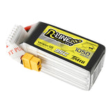 Tattu R-Line 1050mAh 95C 22.2V 6S1P Lipo Battery Pack with XT60 Plug