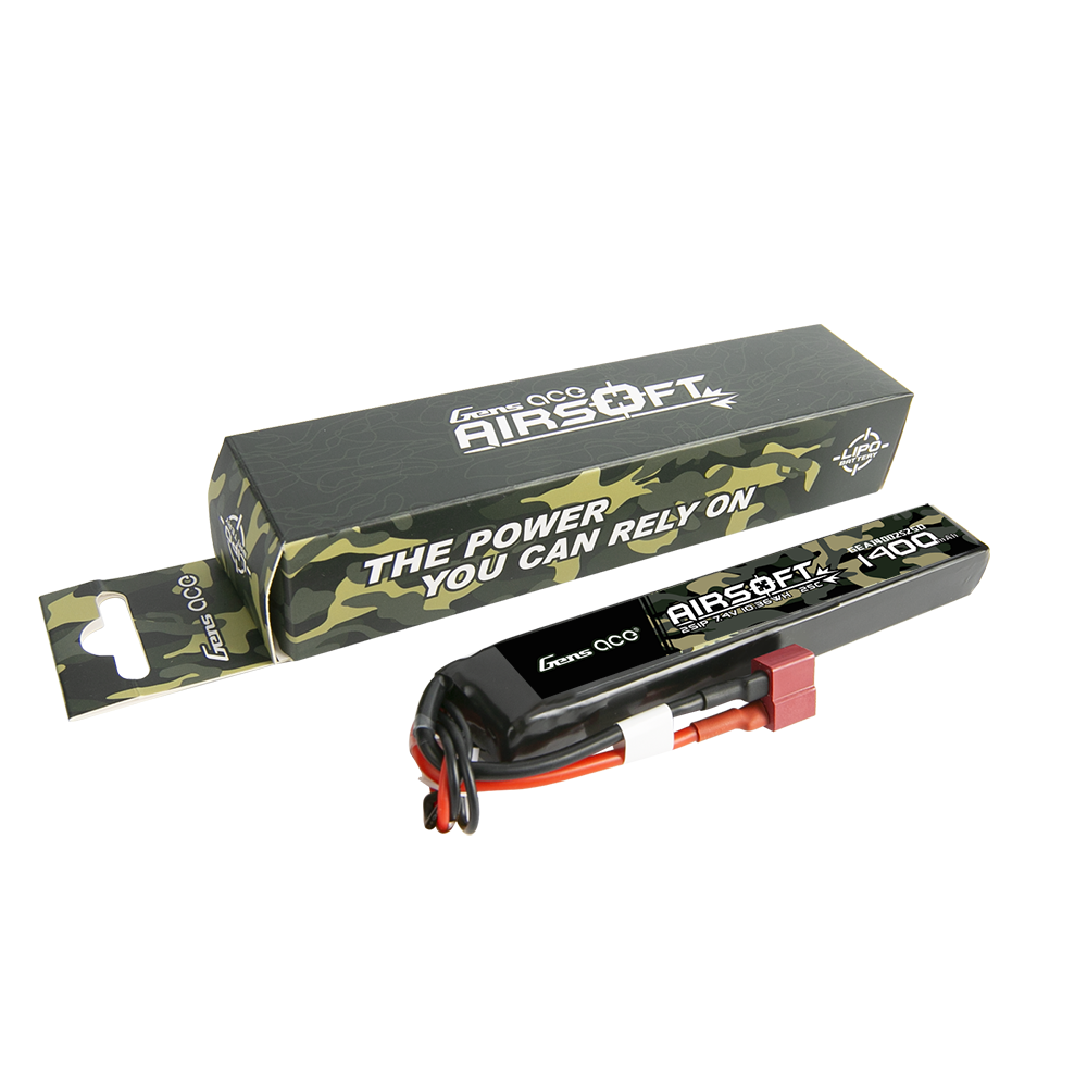 Gens ace 25C 1400mAh 2S1P 7.4V Airsoft Gun Lipo Battery with T Plug Gens ace 25C 1400mAh 2S1P 7.4V Airsoft Gun Lipo Battery with T Plug