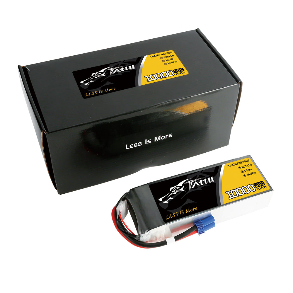 Tattu 10000 mAh 14,8 V 30C 4S1P Lipo-Akkupack mit EC5