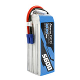 Gens ace 5600mAh 80C 22.2V 6S1P Lipo Battery Pack with EC5 plug