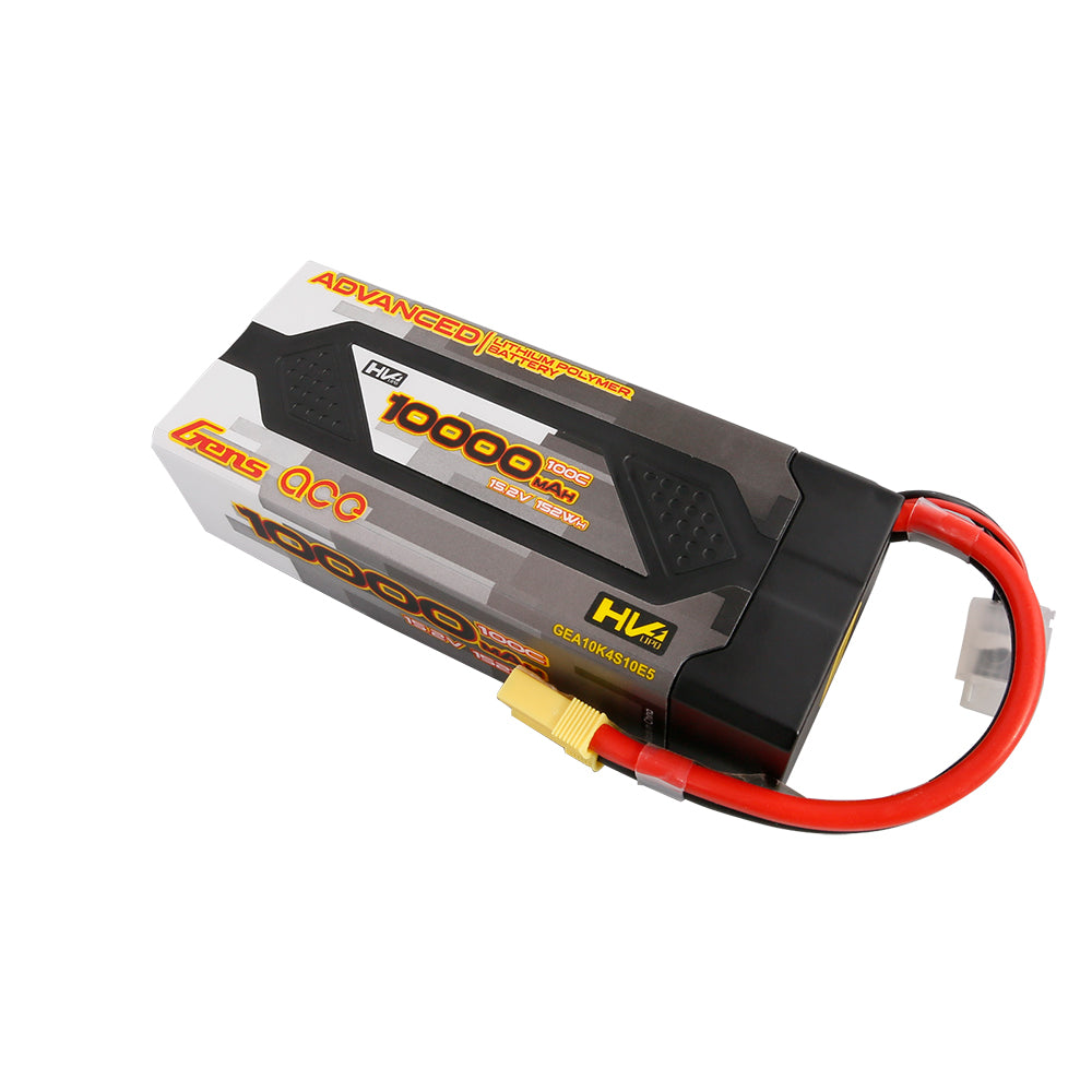 Gens ace Advanced 10000mAh 15.2V 100C 4S2P HardCase 61#Lipo Battery Pack with EC5