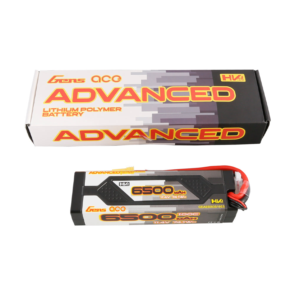 Gens ace Advanced 6500 mAh 11,4 V 100C 3S1P HardCase 60# Lipo-Akkupack mit EC5