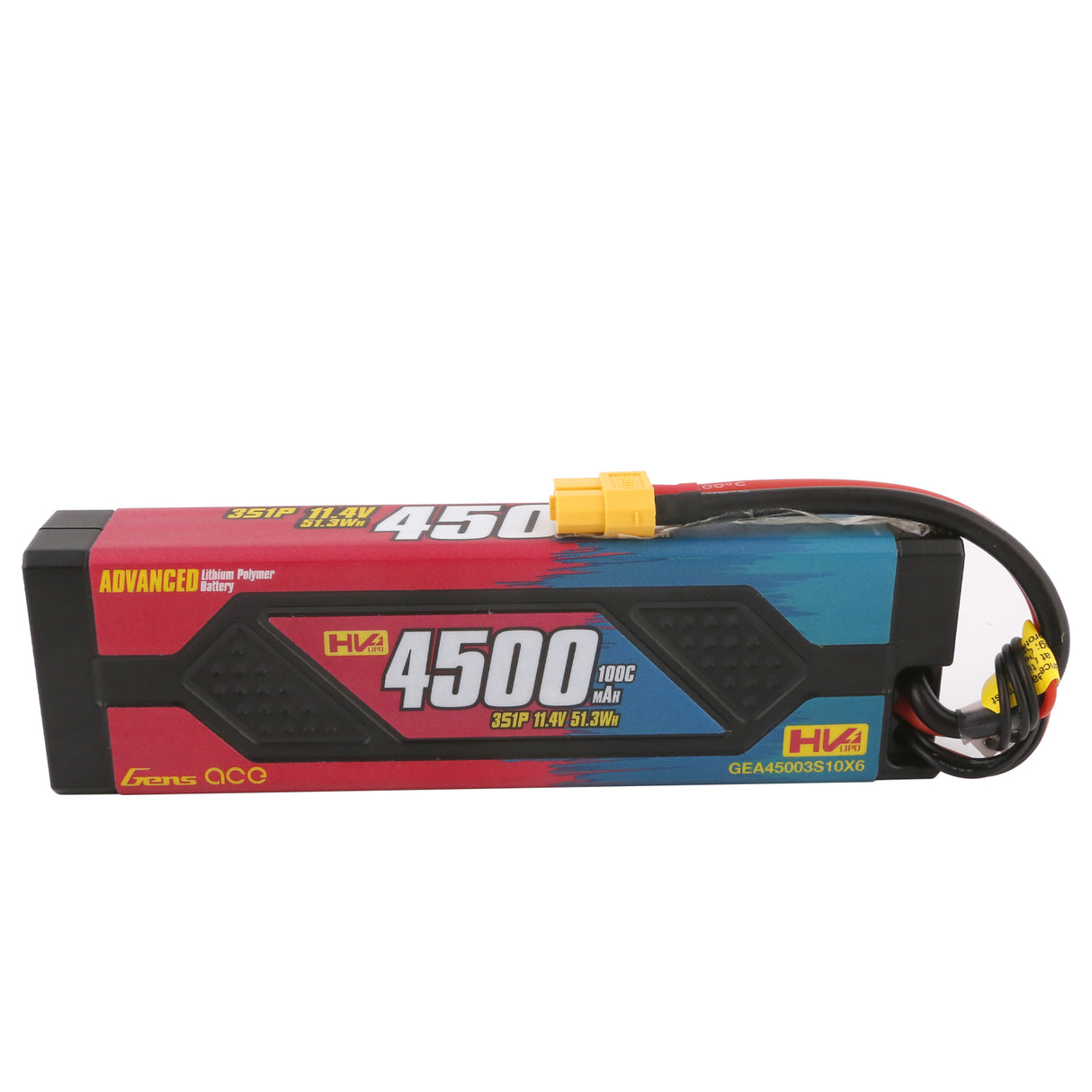 Gens ace Advanced 4500 mAh 11,4 V 100C 3S1P HardCase Lipo-Akkupack mit XT60