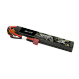 Gens Ace 25C 1200mAh 3S1P 11.1V Saddle Airsoft Gun Lipo Battery with T Plug