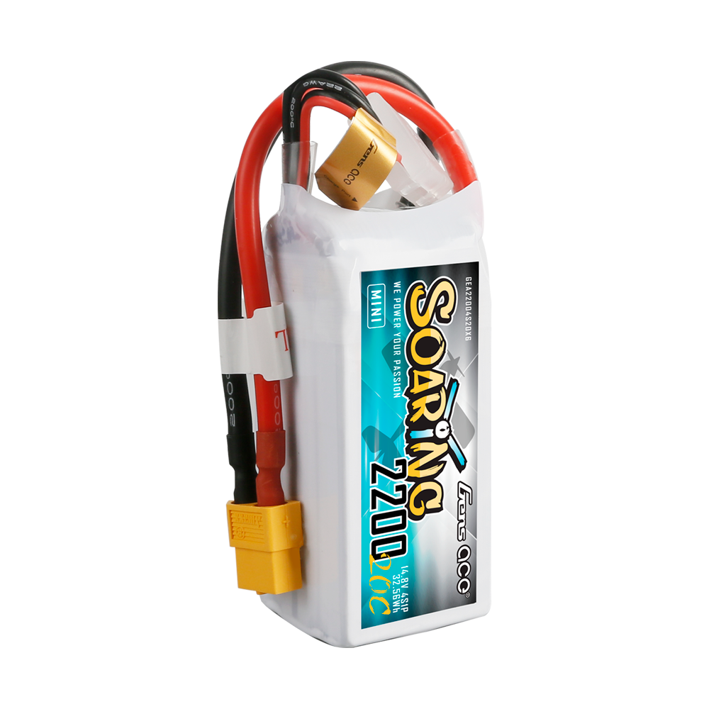 Gens ace 2200mAh 4S 20C 14.8V LiPo Battery with XT60 Plug