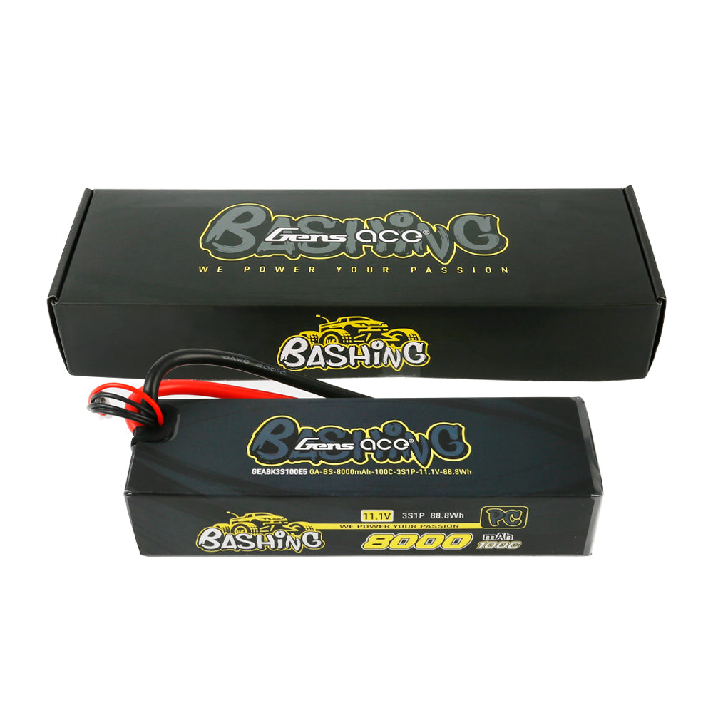 Gens ace 8000mAh 11,1V 100C 3S1P Lipo Akkupack mit EC5-Bashing Serie