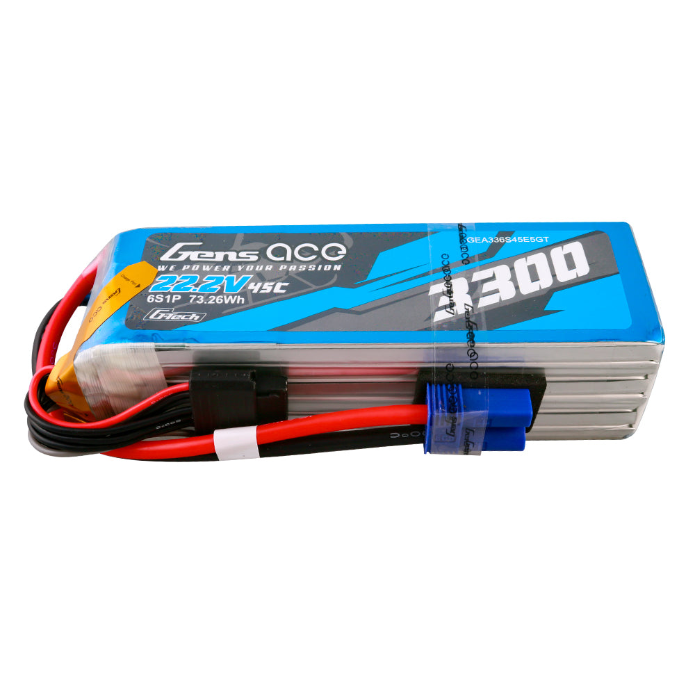 Gens ace G-Tech 3300 mAh 22,2 V 45 C 6S1P Lipo-Akkupack mit EC5-Stecker