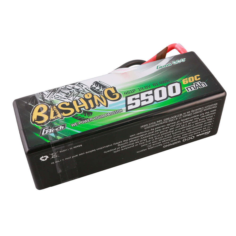 Gens ace G-Tech 5500mAh 4S 14.8V 60C HardCase RC car Lipo Battery