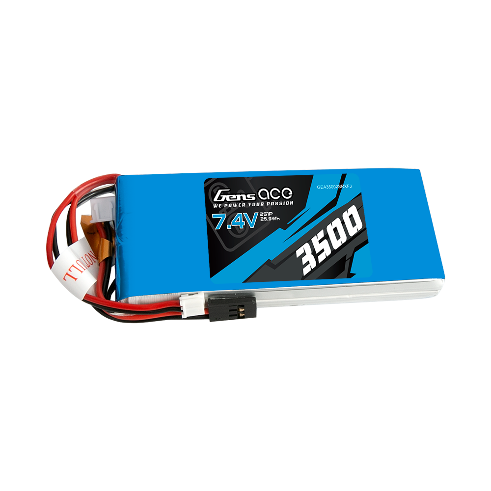 Gens ace 3500mAh 7,4V RX 2S1P Lipo Akkupack / RX/ TX