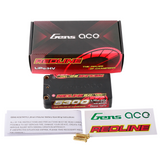 Gens ace Redline 2.0 Series 5300mAh 2S2P 7.6V 140C HardCase HV Lipo Battery Pack with Hardcase 64#