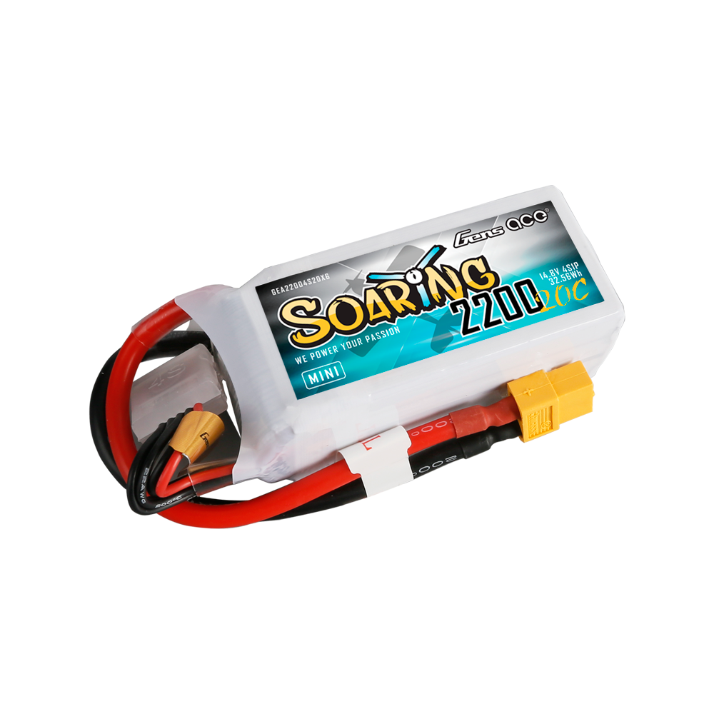 Gens ace 2200mAh 4S 20C 14.8V LiPo Battery with XT60 Plug