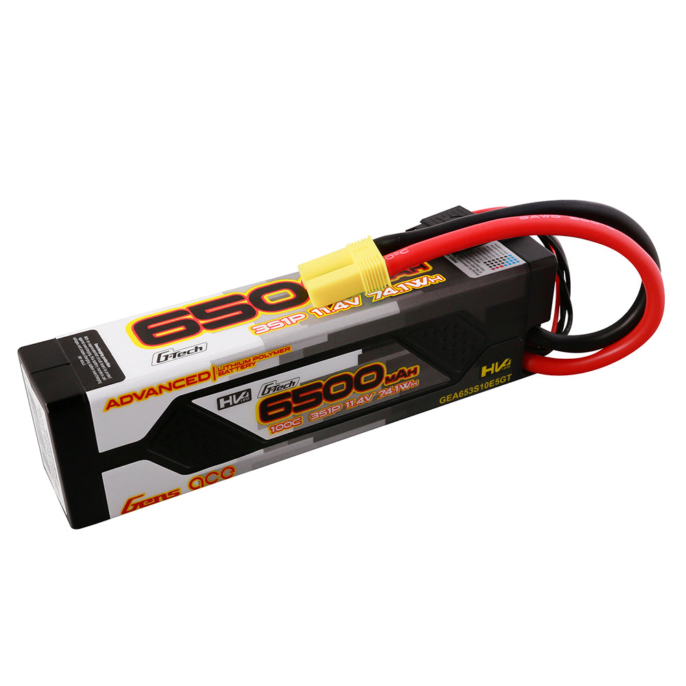 Gens ace G-Tech Advanced 6500 mAh 11,4 V 100C 3S1P HardCase 60# Lipo-Akkupack mit EC5