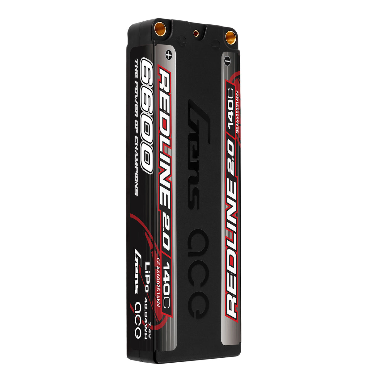 Gens ace Redline 2.0 Series 6600mAh 7.4V 140C 2S1P HardCase 57# Lipo Battery