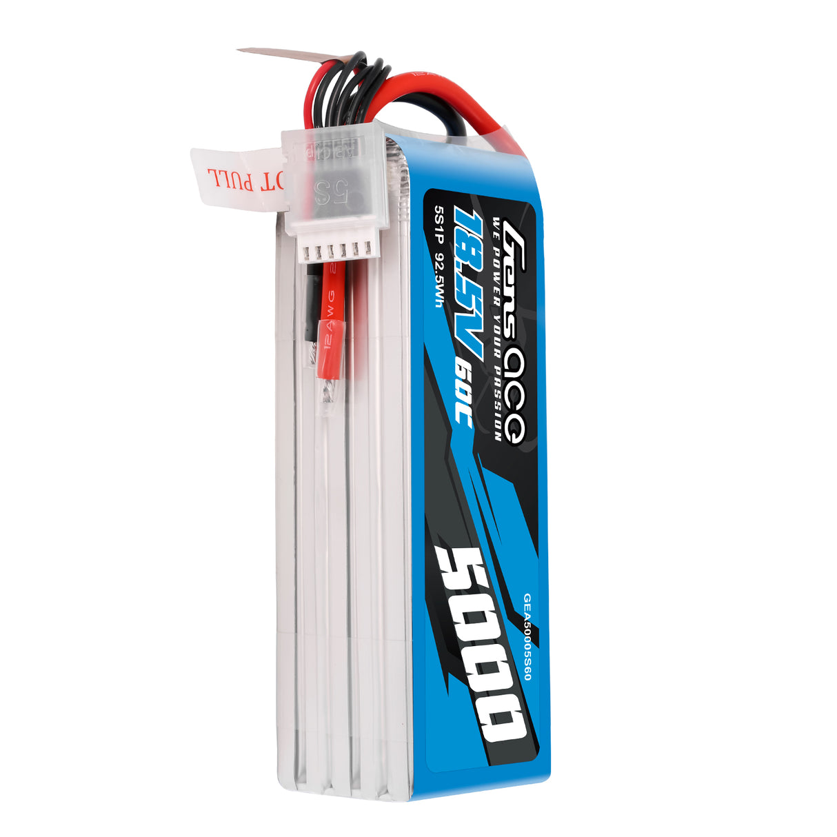 Gens ace 5000mAh 18.5V 60C 5S1P Lipo Battery Pack （F3A）
