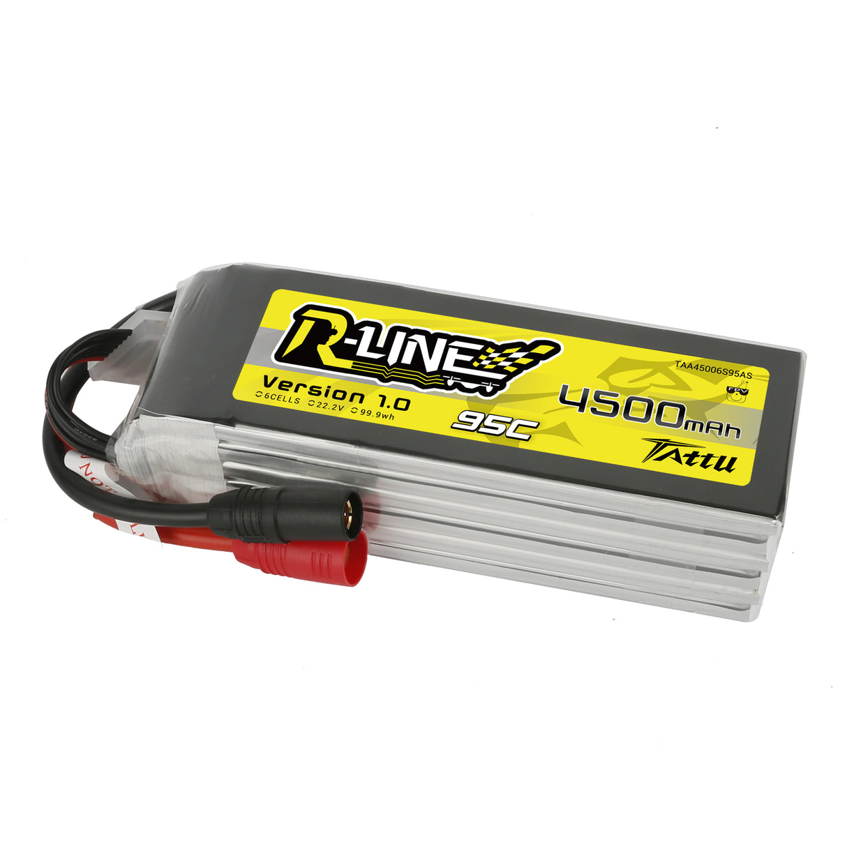 Tattu R-Line 22.2V 4500mah 6S 95C FPV Lipo Battery with AS150 Plug