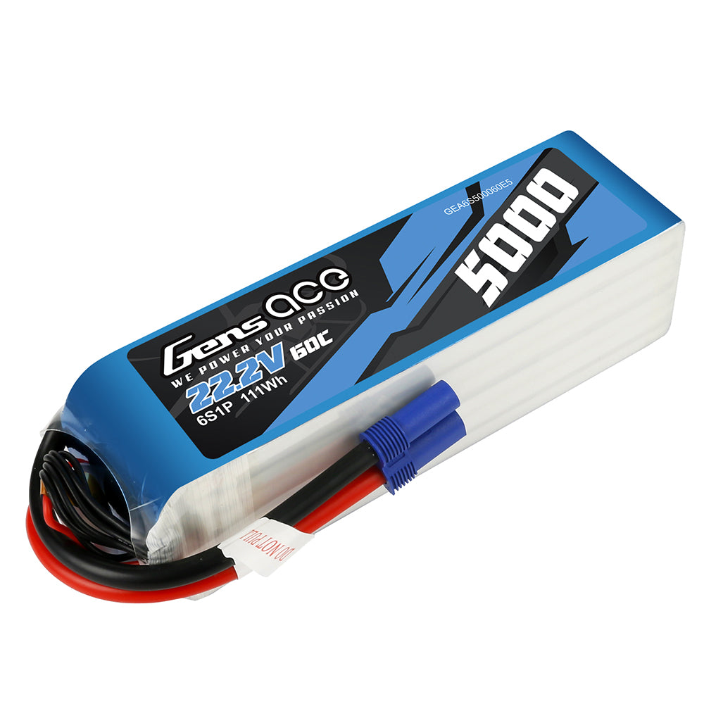 Gens ace 5000 mAh 22,2 V 60C 6S1P Lipo-Akku