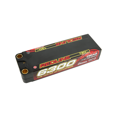 Gens ace Redline Serie 6300 mAh 7,4 V 130C 2S2P HardCase 70# LiPo-Akku