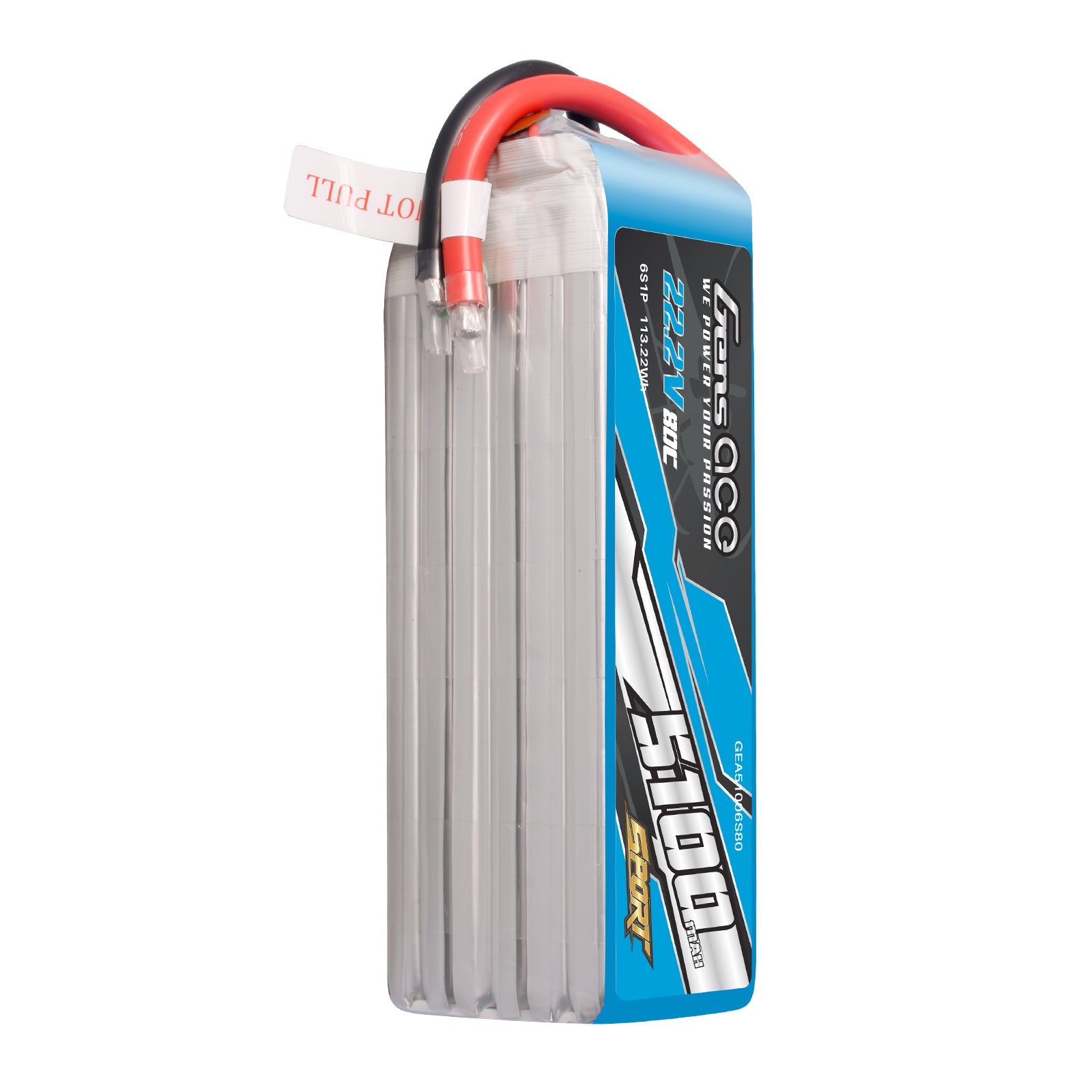 Gens ace 5100mAh 6S 80C LiPo battery ( F5B ) – Genspow GmbH