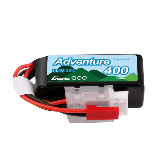 Batterie Lipo Gens ace 400 mAh 3S 35C avec JST-RCY | Aventure | G-Tech