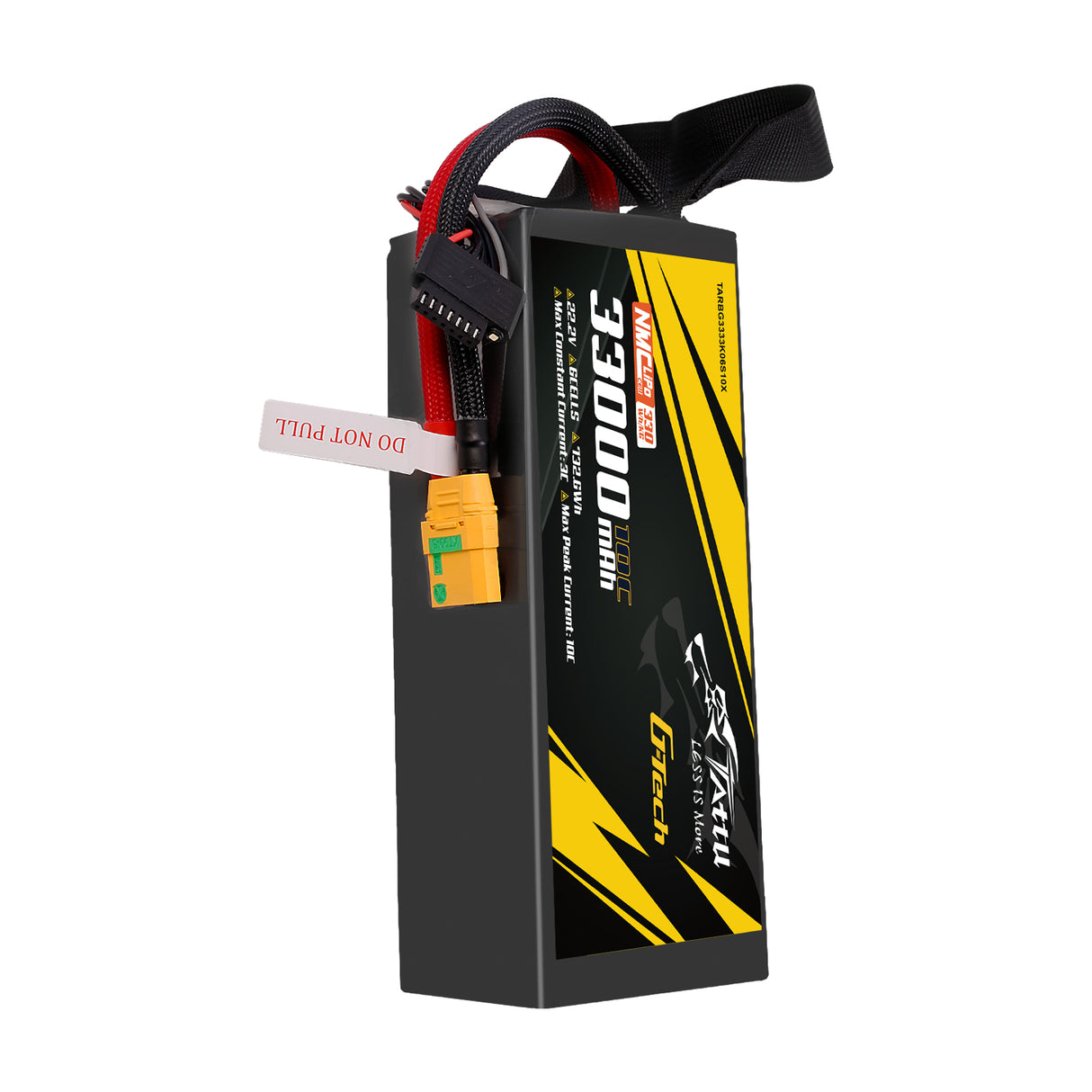 Tattu Semi-solid State 330Wh/kg 33000mAh 10C 22.2V 6S1P G-Tech Lipo Battery Pack with XT90-S plug