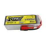 Tattu 5100mah 6S 95C 22.2V Lipo Battery with AS150 Plug |  R-Line Series