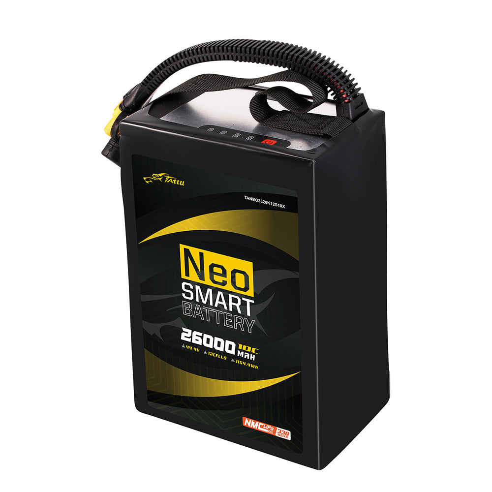 Tattu NEO Compact 26000mAh 44.4V 10C 12S1P Smart Battery with AS150U-F Plug