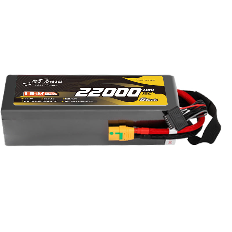 TATTU 22000mAh 6S 10C UHV 23.7V LiPo Battery with XT90S-F Connector