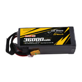 Tattu Semi-solid State 380Wh/kg 36000mAh 10C 22.2V 6S1P Lipo Battery Pack with XT90S-F plug