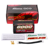 Gens ace Redline 2.0 Serie 6000 mAh 15,2 V 140C 4S2P HardCase HV Lipo-Akkupack mit Hardcase 69#