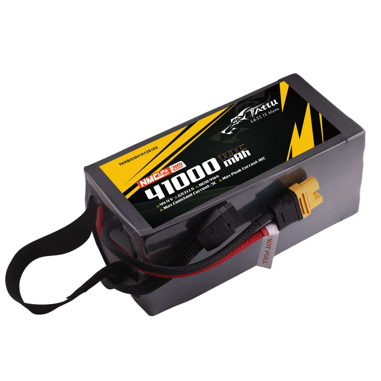 Tattu Semi-solid State 380Wh/kg 41000mAh 10C 44.4V 12S1P Lipo Battery Pack with AS150U-F plug