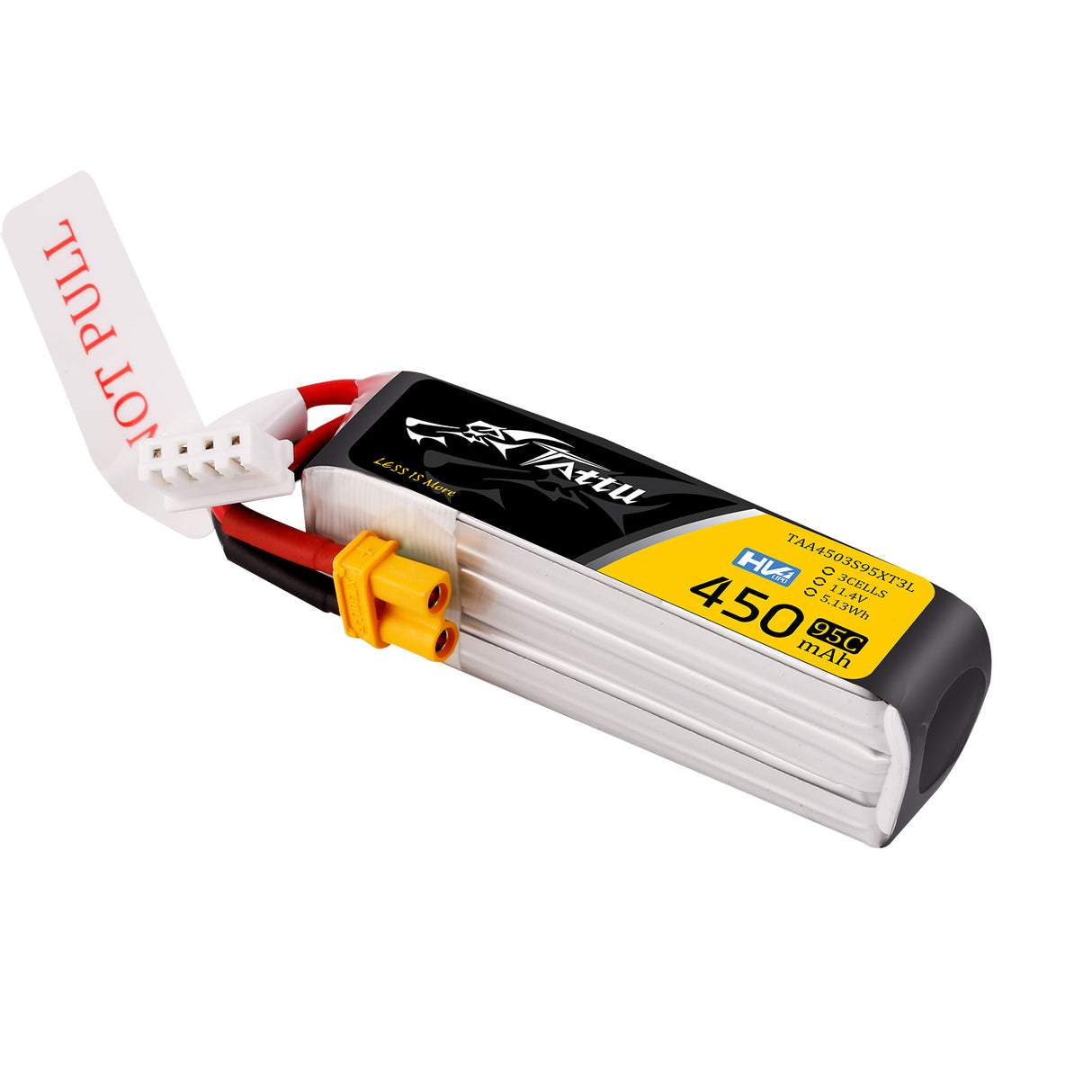 Tattu Lipo 450mAh 95C 3S1P 11,4V HV XT30U-F Langpackung