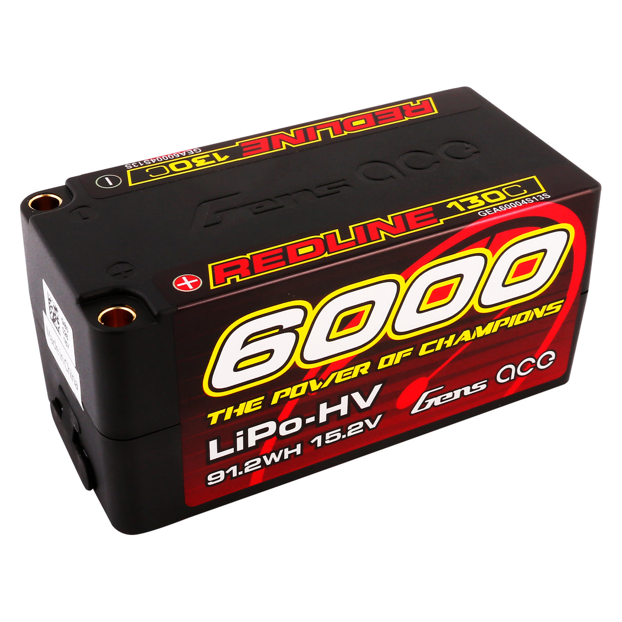 Gens ace Redline 1.0 6000mAh 4S2P 15.2V 130C HardCase 69# HV LiPo Battery