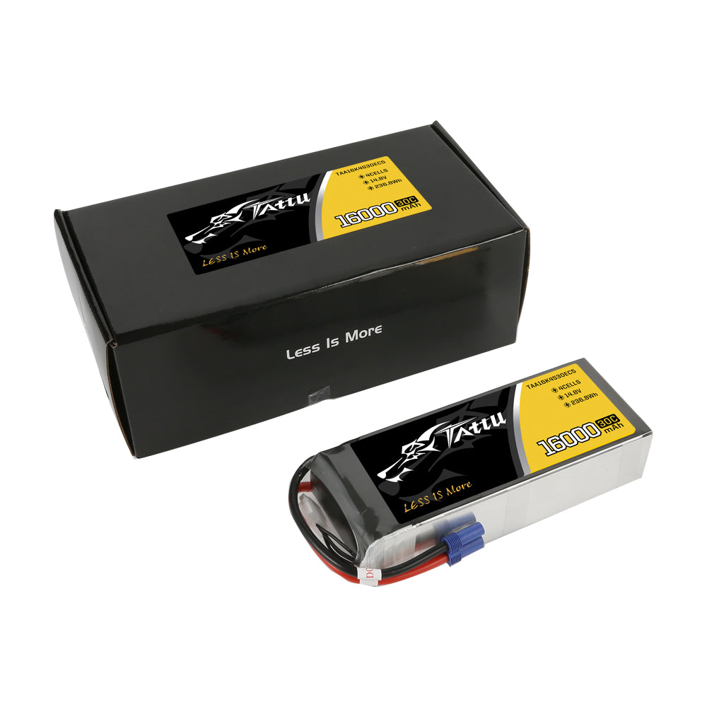 Tattu 16000 mAh 14,8 V 30C 4S1P Lipo-Akkupack mit EC5