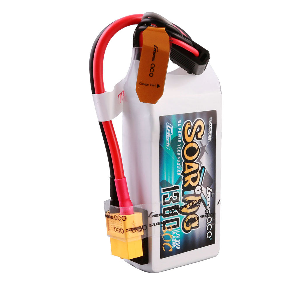 Gens ace G-Tech Soaring 1300 mAh 11,1 V 30C 3S1P Lipo-Akkupack mit XT60-Stecker