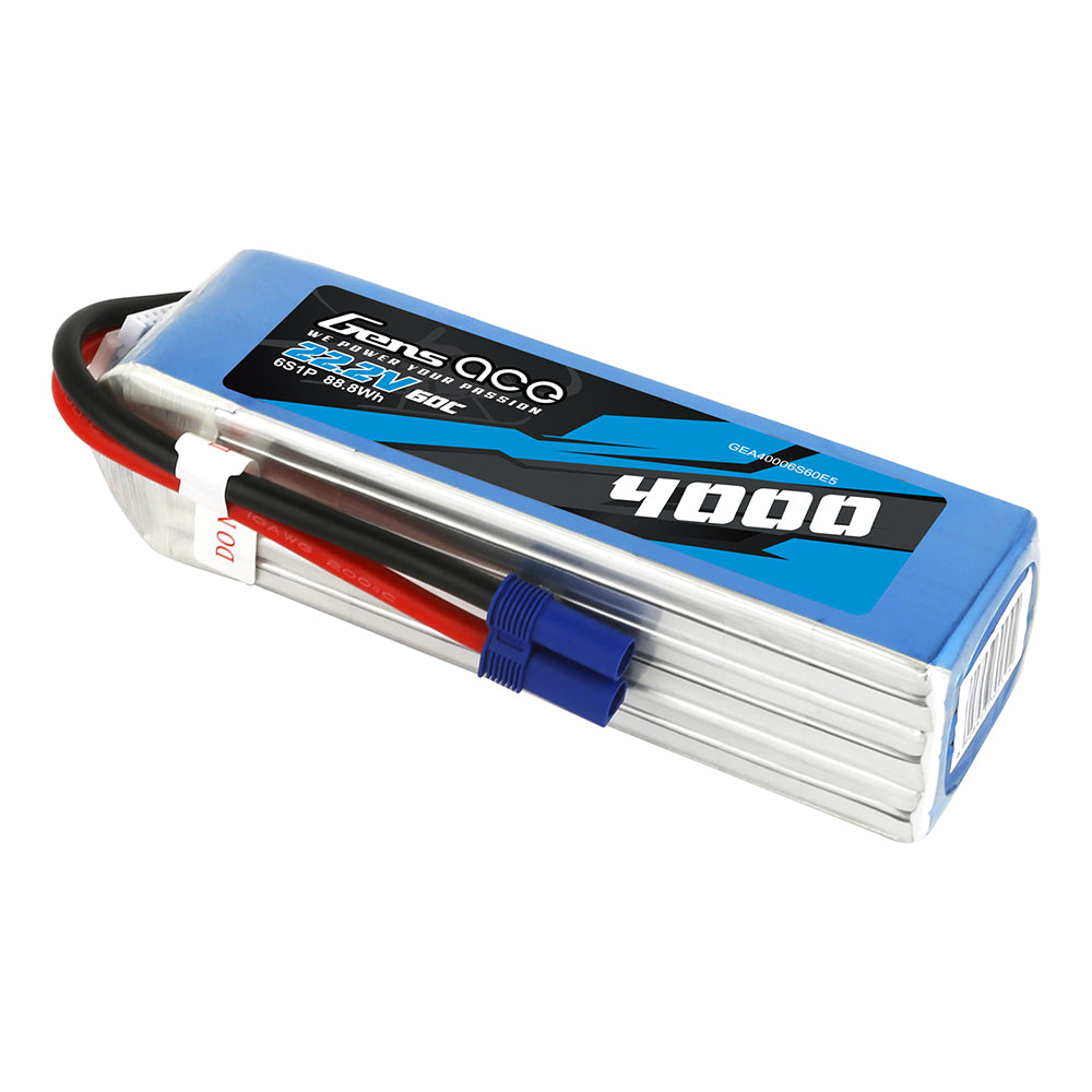 Gens ace 4000 mAh 22,2 V 60C 6S1P Lipo-Akkupack mit EC5-Stecker