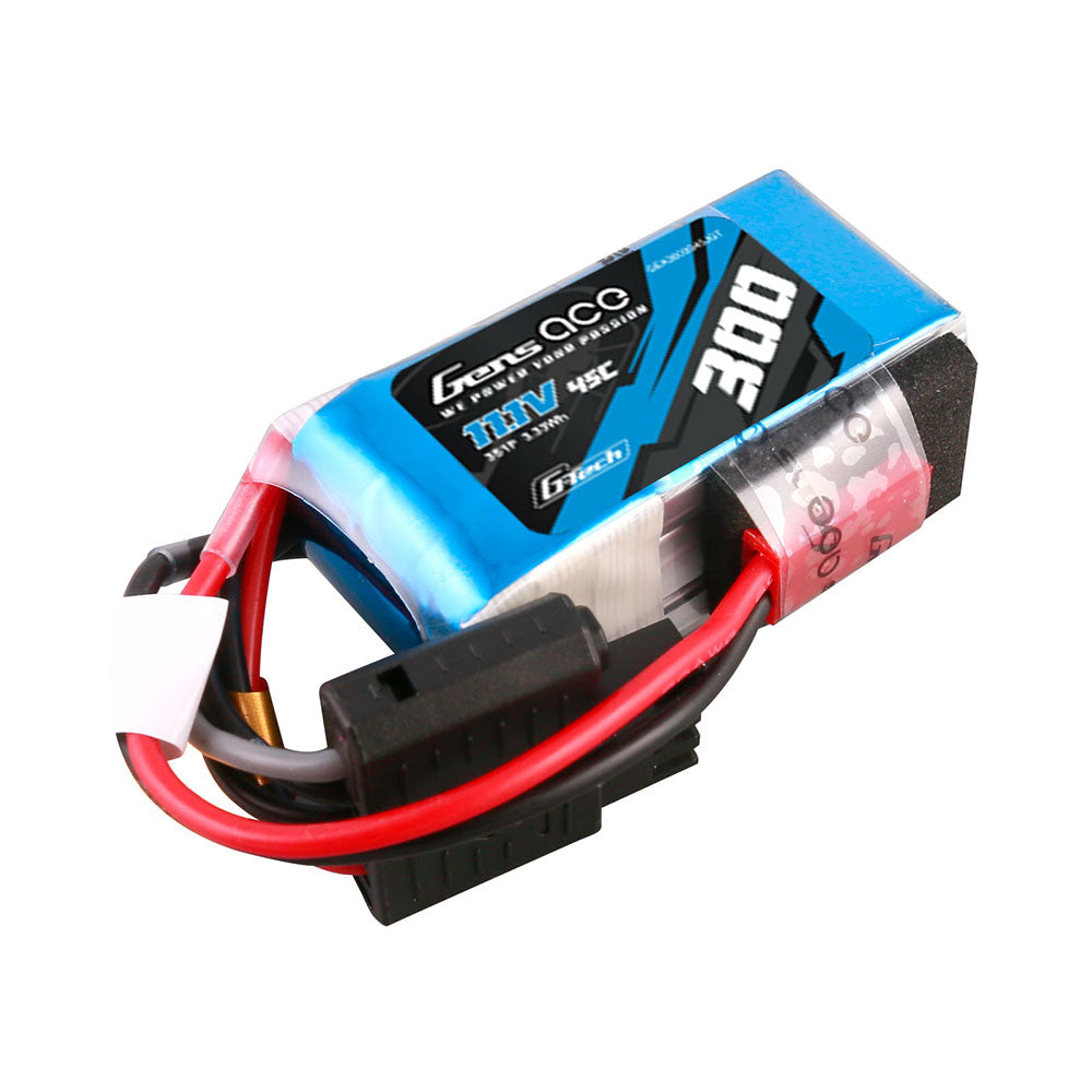 Gens ace G-Tech 300mAh 11.1V 45C 3S1P Lipo Battery Pack with JST-SYP Plug