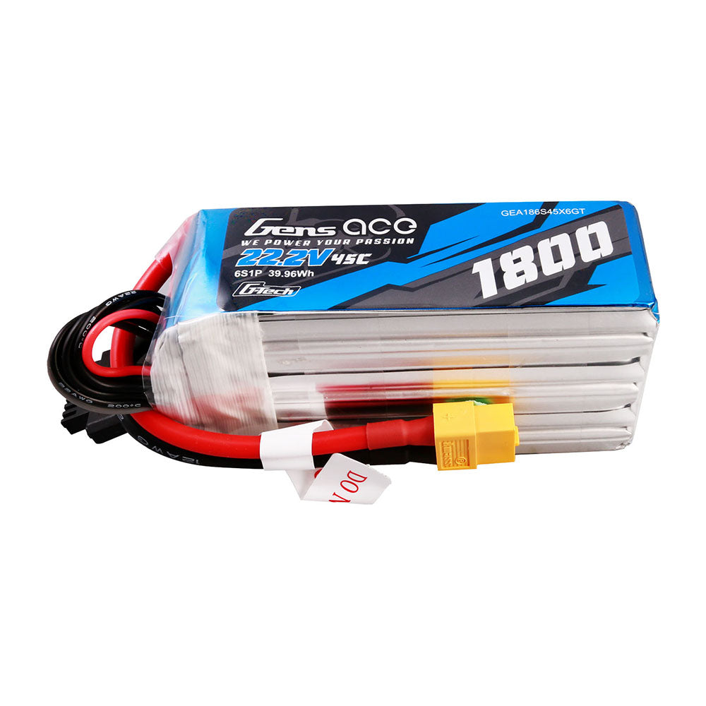 Gens ace G-Tech 1800 mAh 22,2 V 45C 6S1P Lipo-Akkupack mit XT60-Stecker