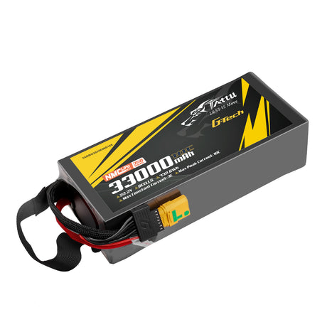 Tattu Semi-solid State 350Wh/kg 33000mAh 10C 22.2V 6S1P G-Tech Lipo Battery Pack with XT90-S plug