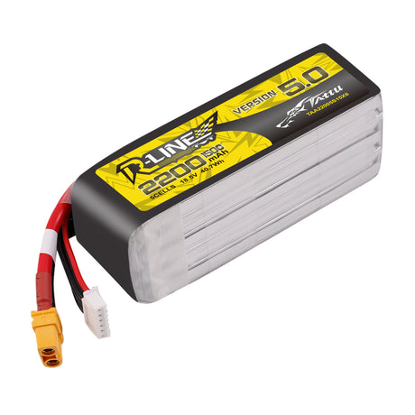 Tattu R-Line Version 5.0 18.5V 2200mah 5S 150C Lipo Battery with XT60U-F Plug