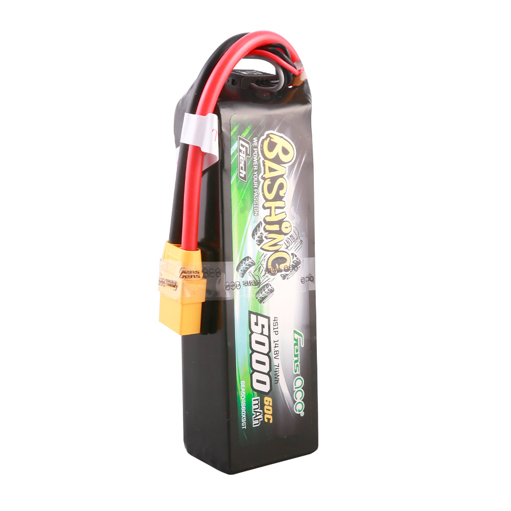 Gens ace G-Tech 5000mAh 14.8V 4S1P 60C Lipo Battery Pack with XT90 Plug-Bashing Series Gens ace G-Tech 5000mAh 14.8V 4S1P 60C Lipo Battery Pack with XT90 Plug-Bashing Series