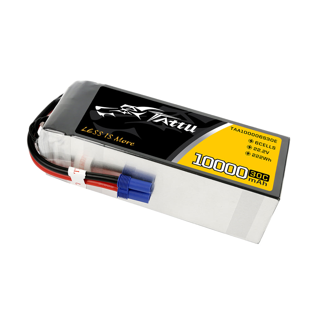 Tattu 10000MAH 22,2V 30C 6S1P Lipo-Akkupack mit EC5-Stecker