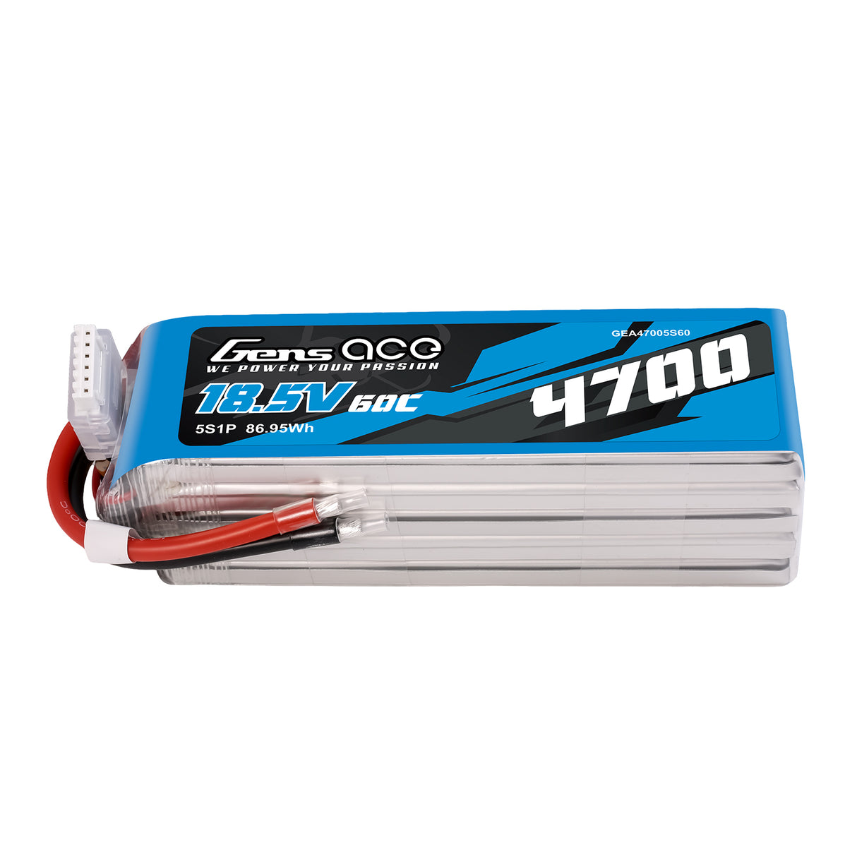Gens Ace 4700mAh 18.5V 25C 5S1P Lipo Battery (F3A)