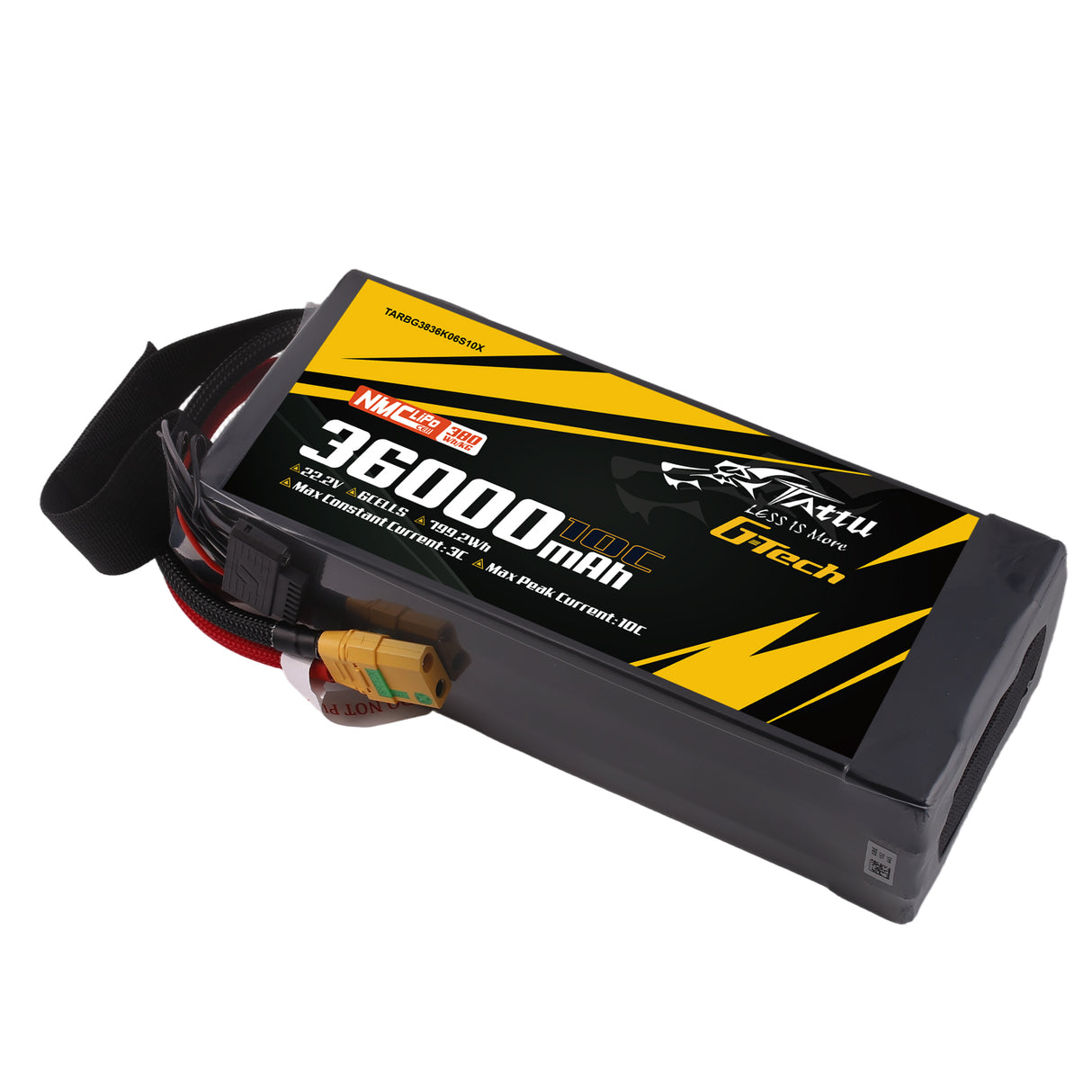 Tattu Semi-solid State 380Wh/kg 36000mAh 10C 22.2V 6S1P Lipo Battery Pack with XT90S-F plug