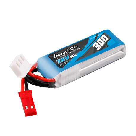 Gens ace 300mAh 7.6V 60C 2S1P HV Lipo Battery Pack with JST-SYP Plug