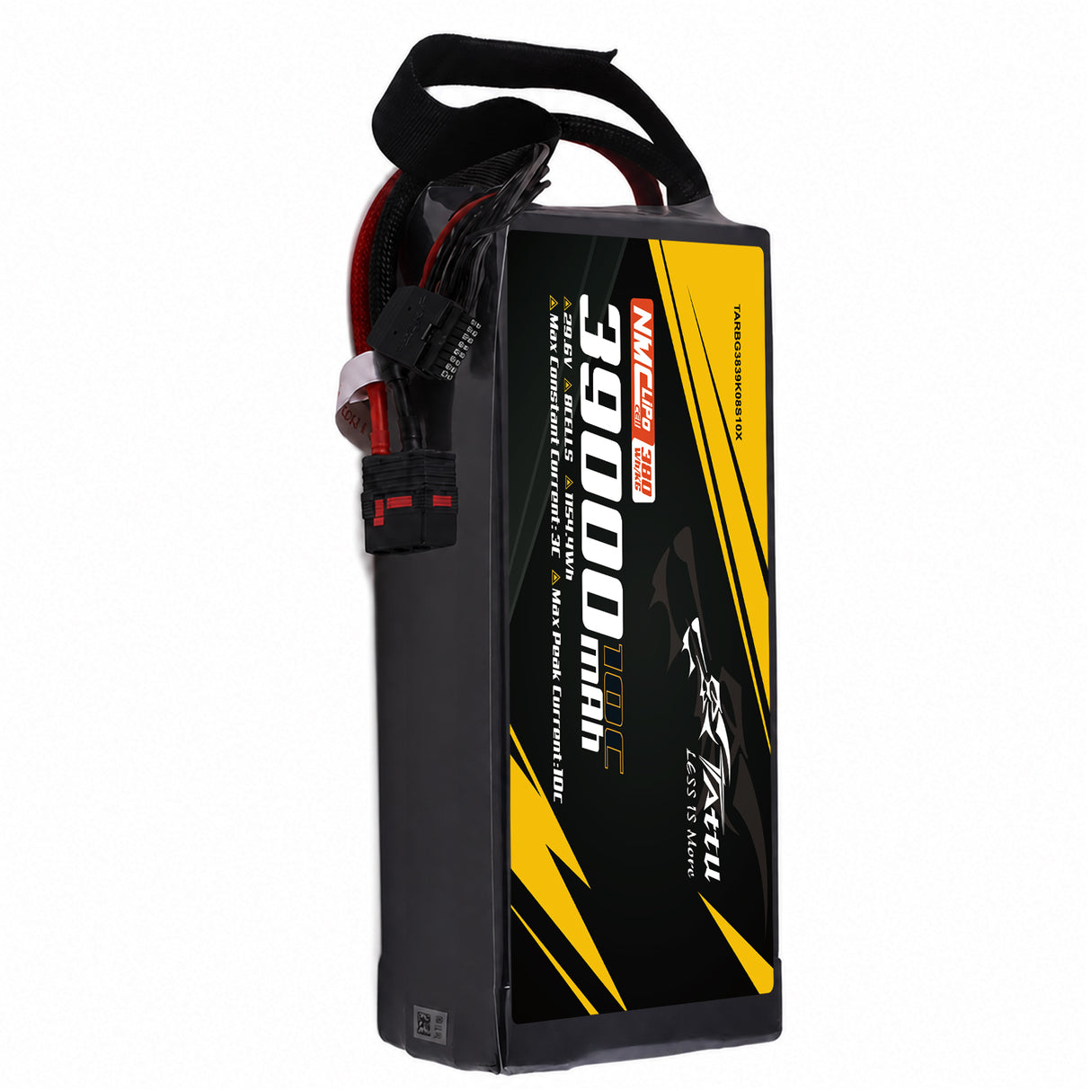 Tattu Semi-Solid-State 380Wh/kg 39000mAh 10C 29.6V 8S1P LiPo-Akkupack mit QS8-S-Stecker