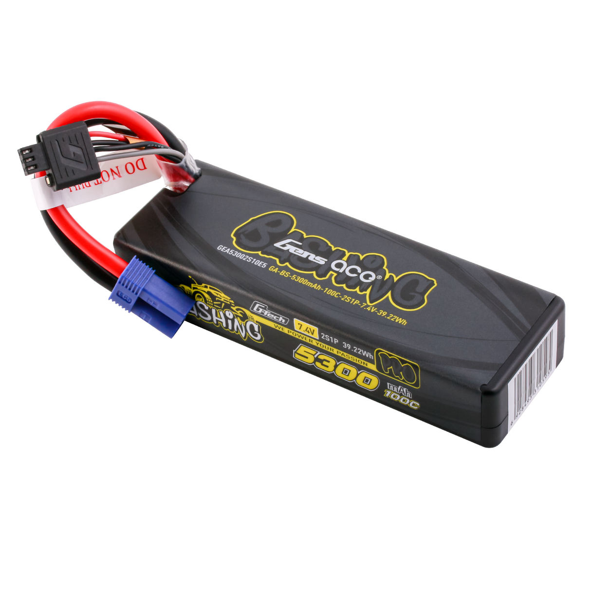 Gens ace G-Tech 5300mAh 7.4V 100C 2S Lipo Battery Pack with EC5-Bashing Series